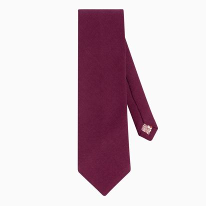 Aubergine Linen Tie