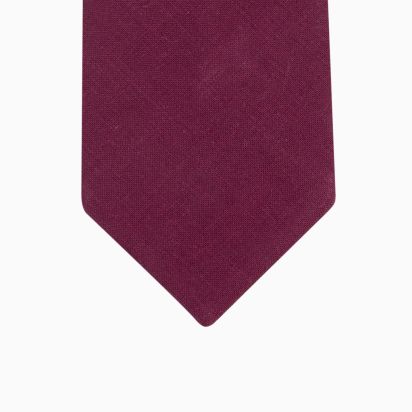 Aubergine Linen Tie