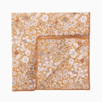 Pochette de costume Liberty June Meadow moutarde