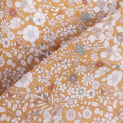 Pochette de costume Liberty June Meadow moutarde 2