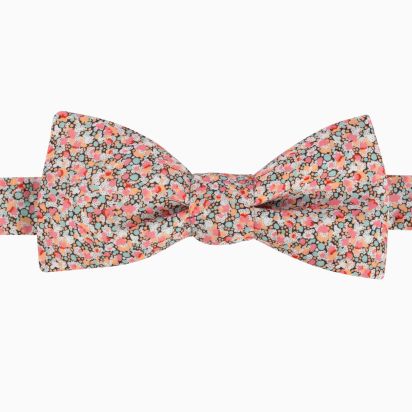 Liberty Peony / mint Pepper Bow Tie