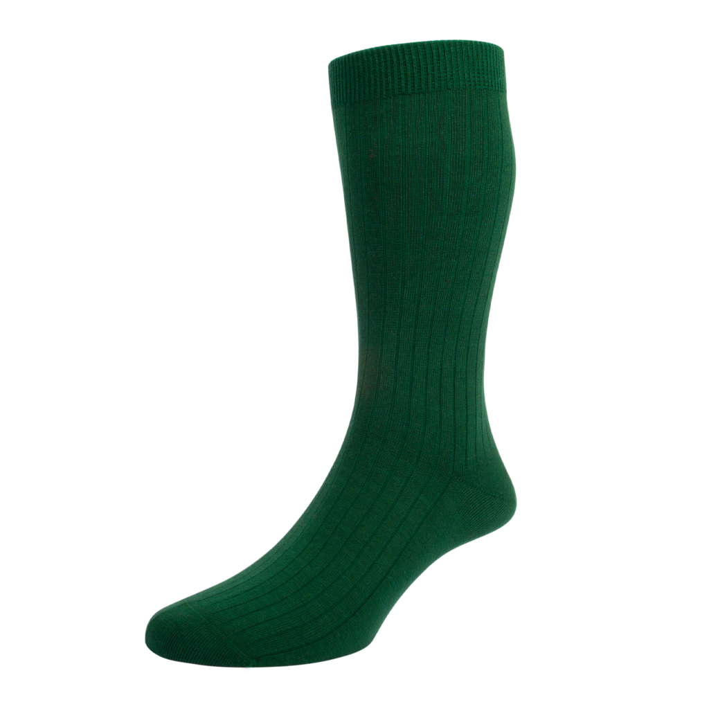 chaussettes coton bio Le Colonel vert foncé