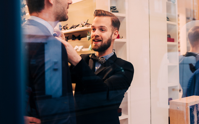 magasin accessoires cravate noeud pap